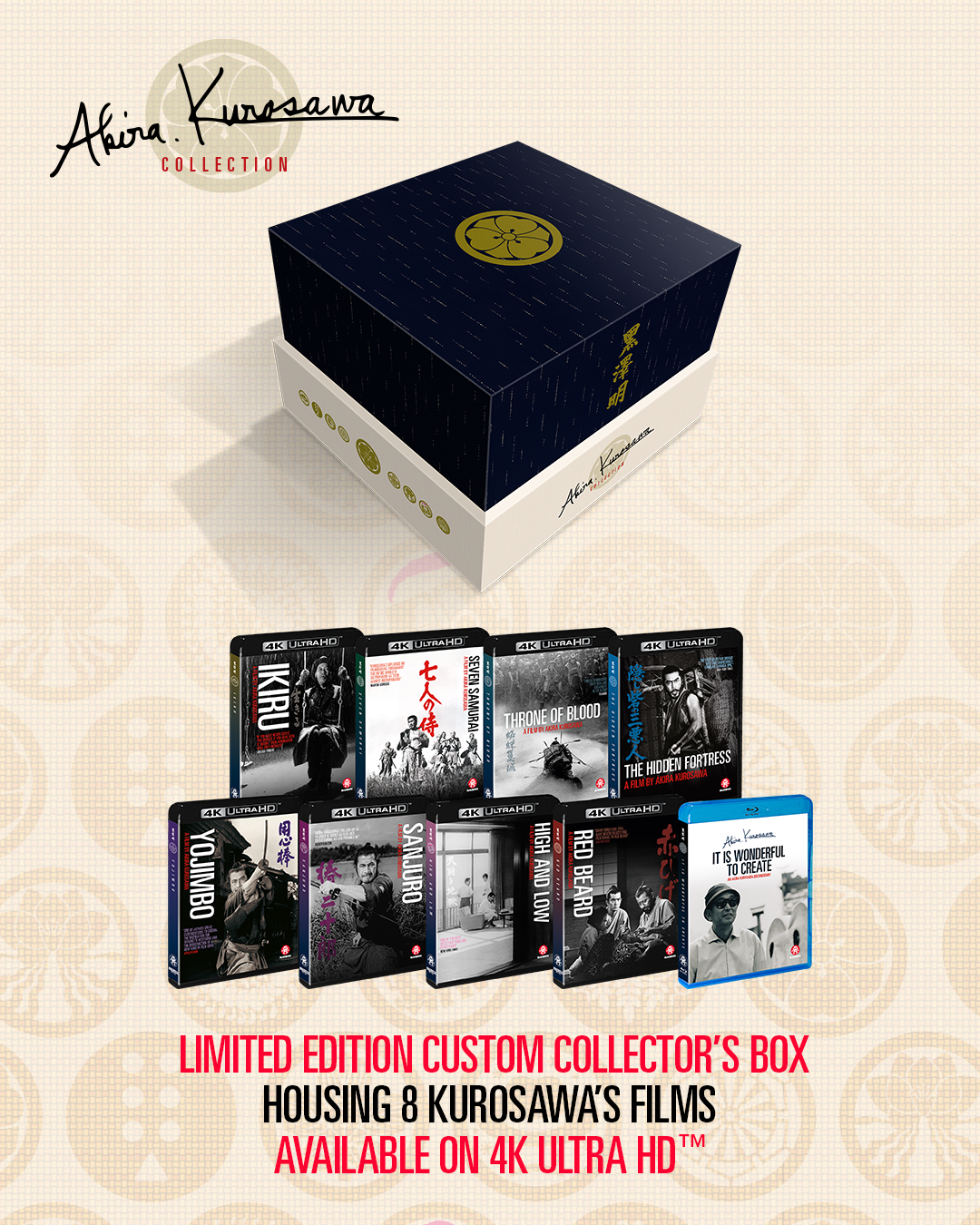 Akira Kurosawa Collection 4K UHD - Madman Entertainment - Blu-ray