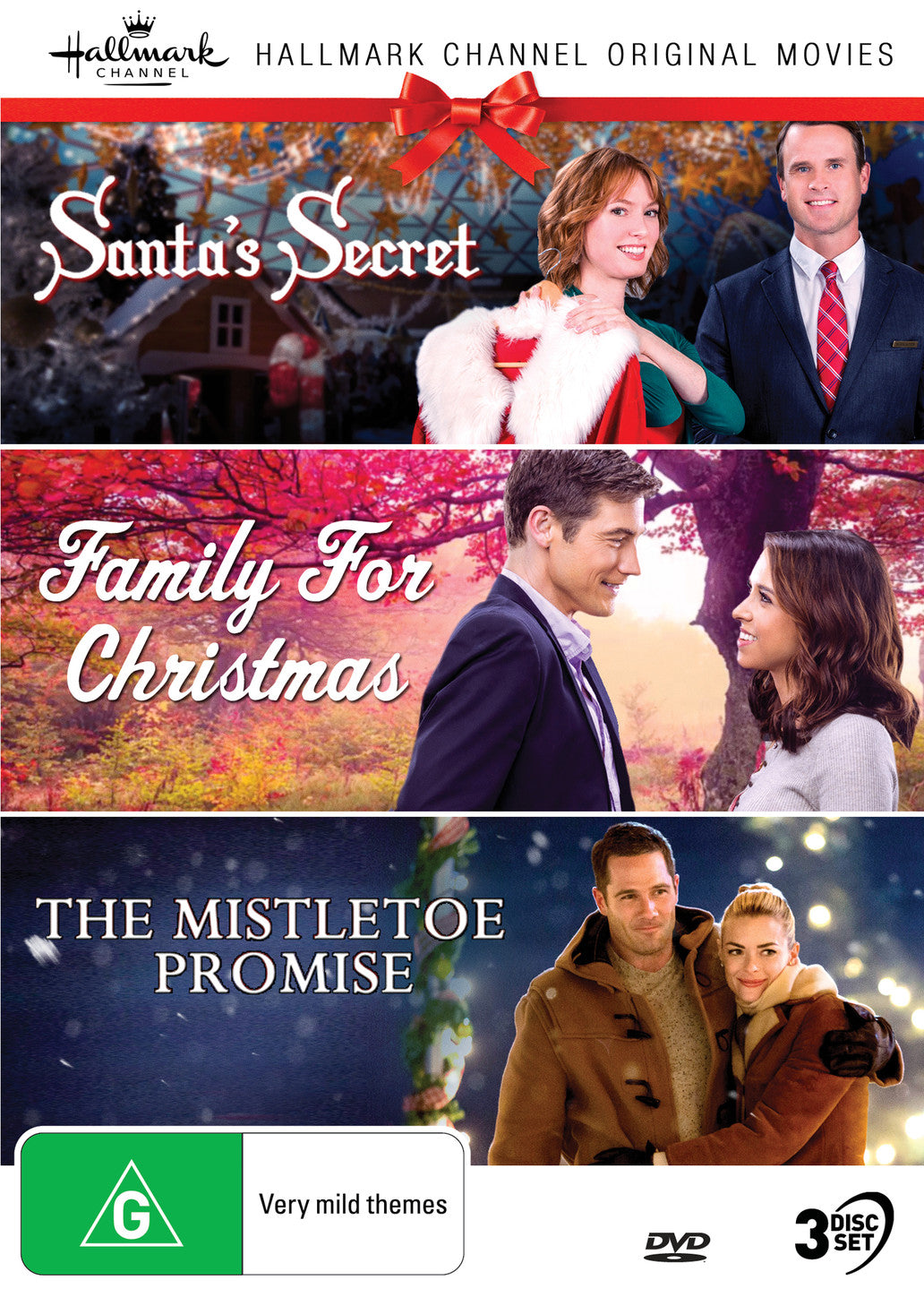 HALLMARK CHRISTMAS 10: SANTA'S SECRET (AKA CHRISTMAS AT CARTWRIGHTS) / FAMILY FOR CHRISTMAS / THE MISTLETOE PROMISE