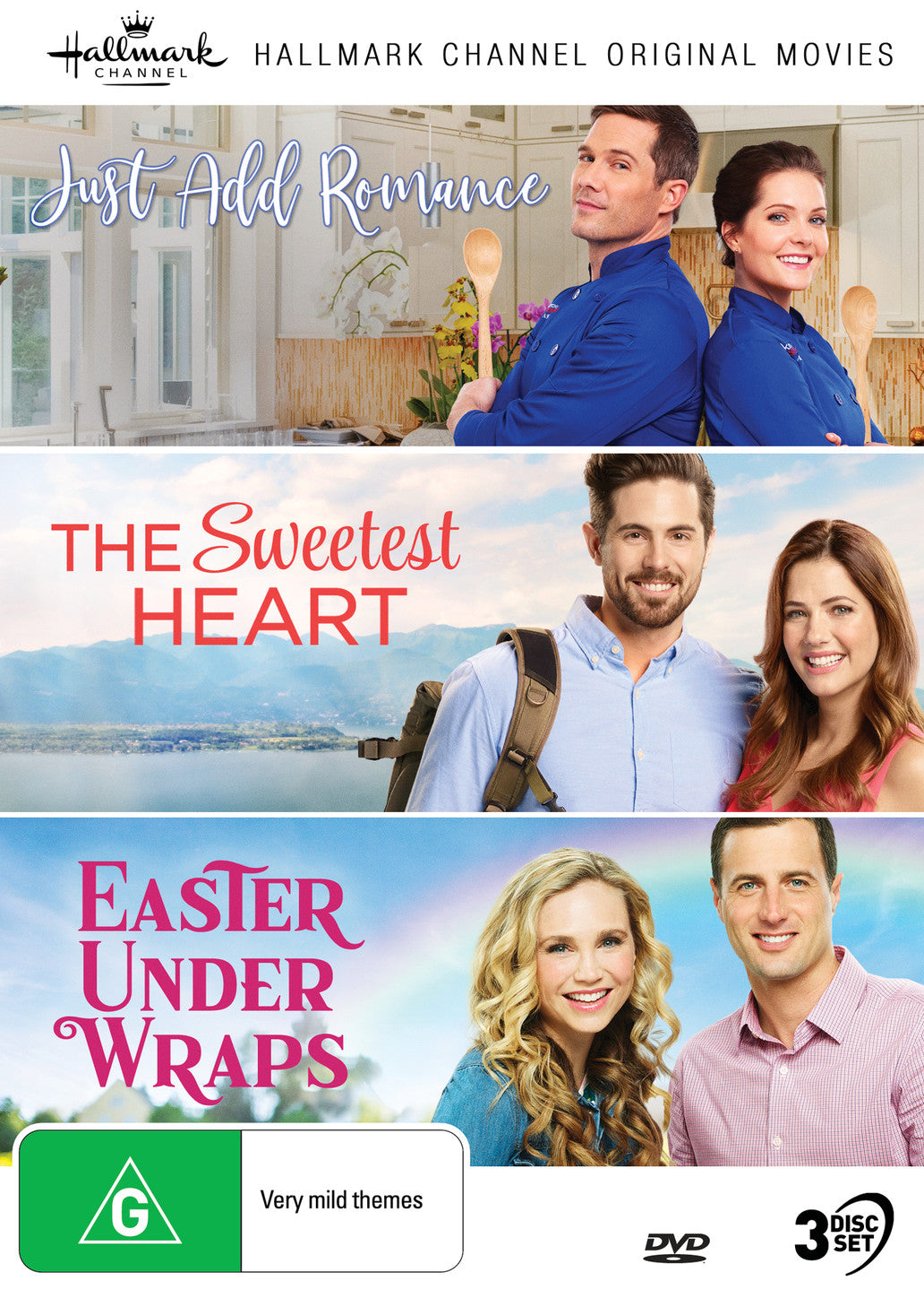 HALLMARK COLLECTION 10: JUST ADD ROMANCE, SWEETEST HEART, EASTER UNDER WRAPS