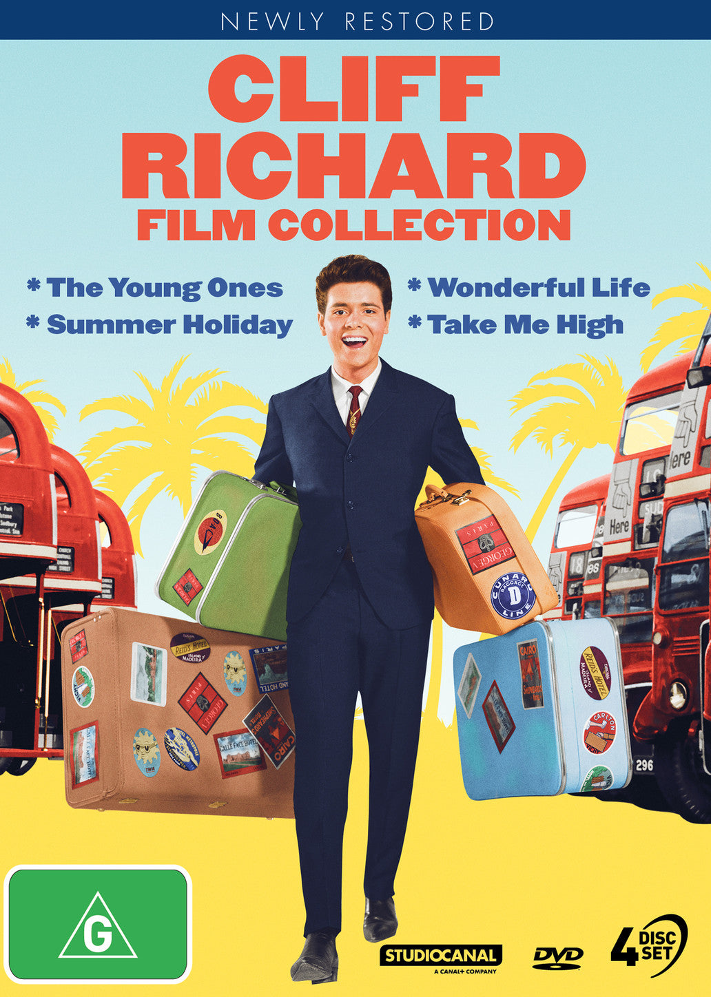 CLIFF RICHARD'S FILM COLLECTION: THE YOUNG ONES, SUMMER HOLIDAY, WONDERFUL LIFE & TAKE ME HIGH