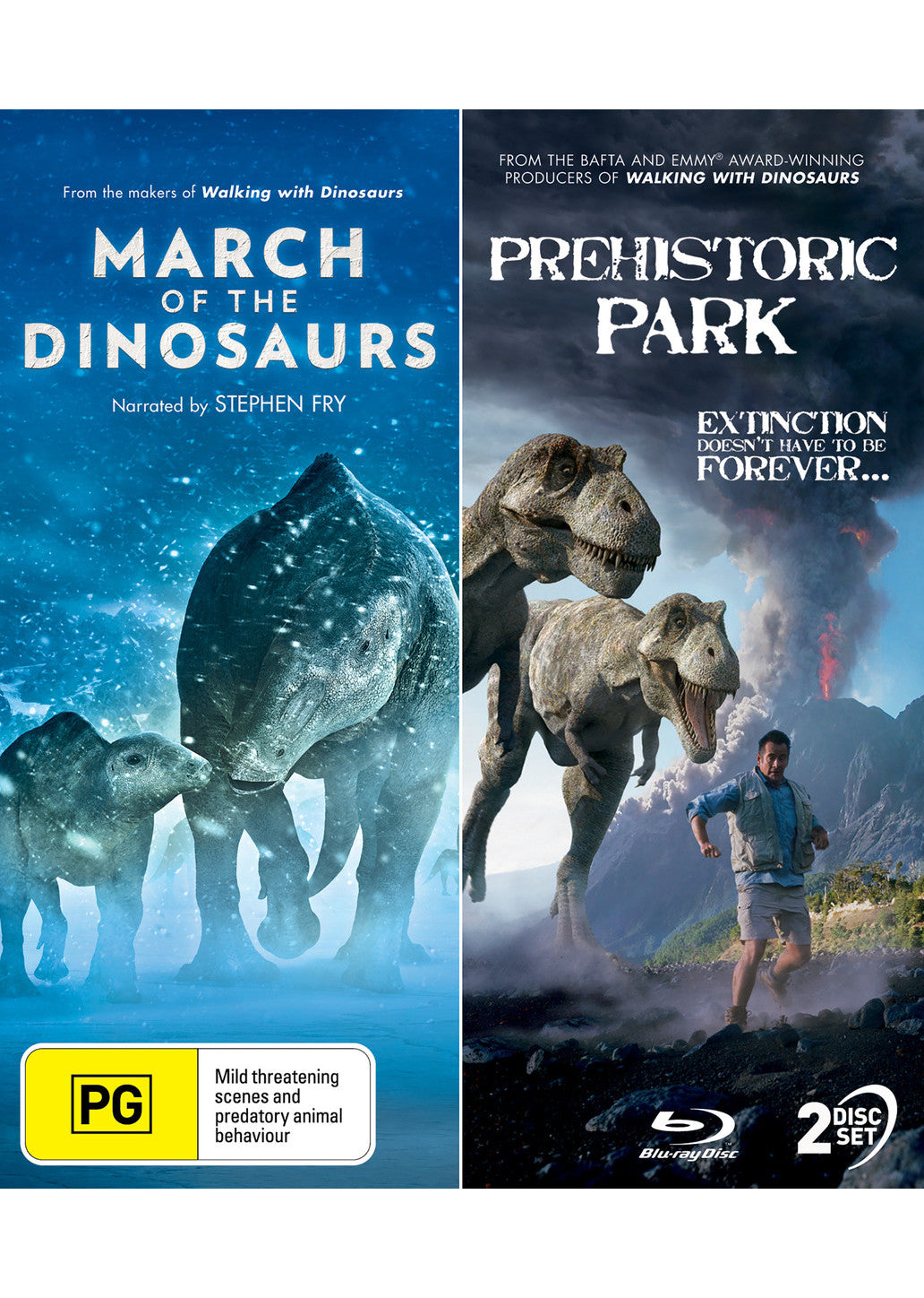 PREHISTORIC PARK / MARCH OF THE DINOSAURS BLU RAY