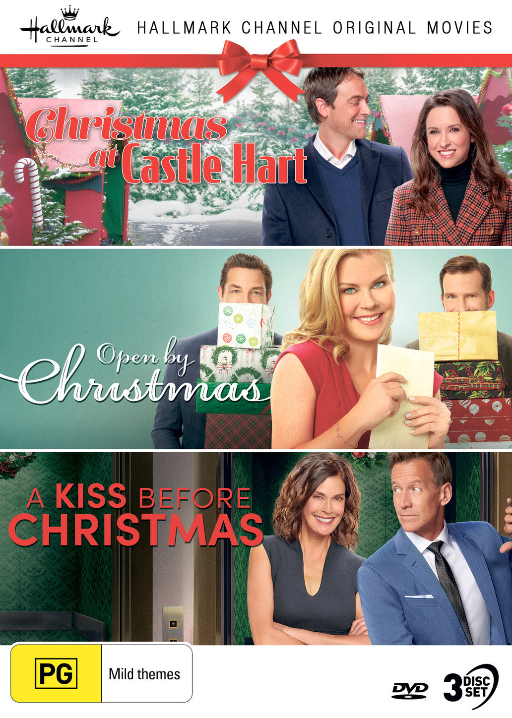 HALLMARK CHRISTMAS COLLECTION 25 (CHRISTMAS AT CASTLE HART/OPEN BY CHRISTMAS/A KISS BEFORE CHRISTMAS)
