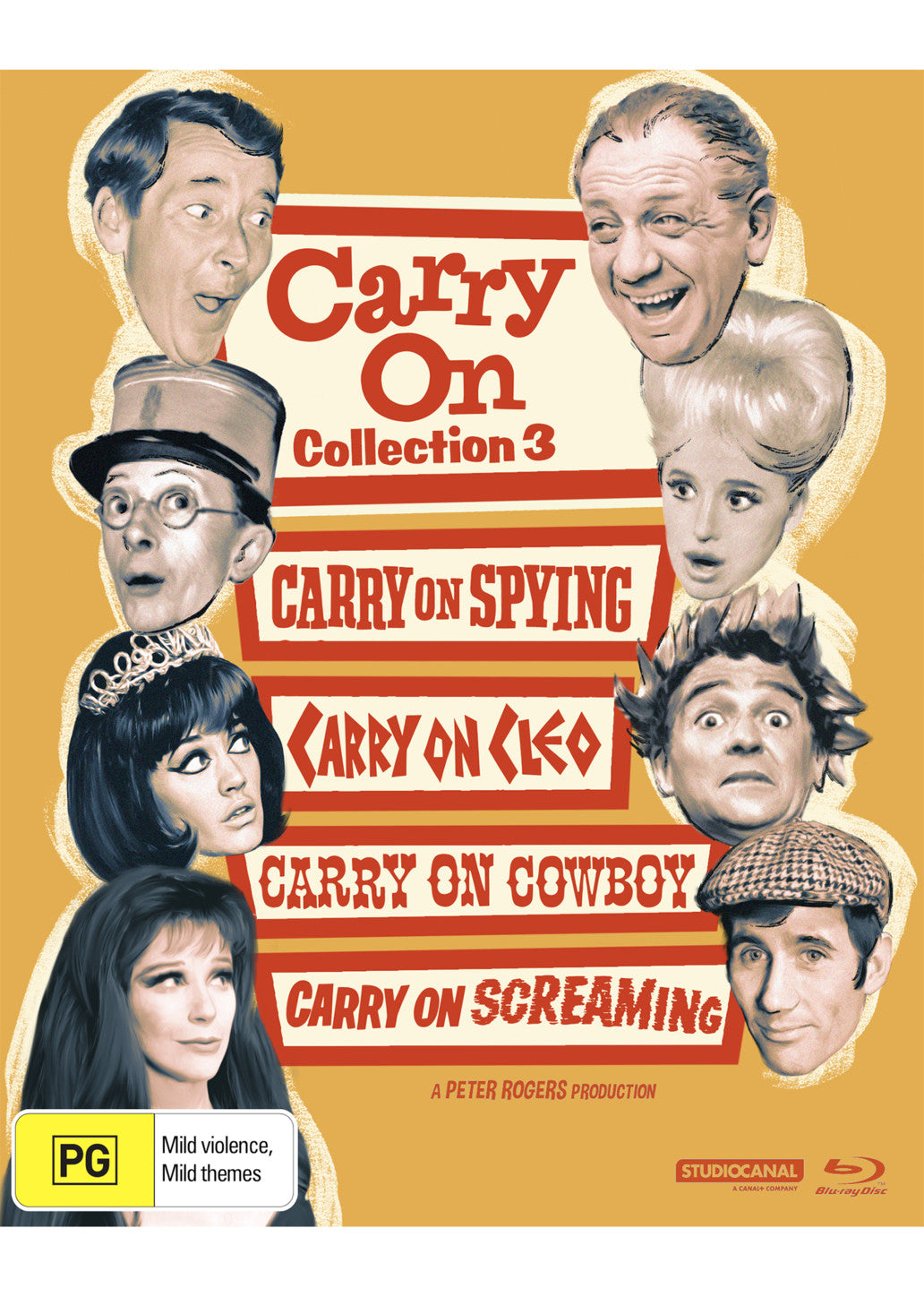 CARRY ON COLLECTION 3: CARRY ON SPYING / CARRY ON CLEO / CARRY ON COWBOY / CARRY ON SCREAMING! - LIMITED BOOKLET EDITION BLU-RAY