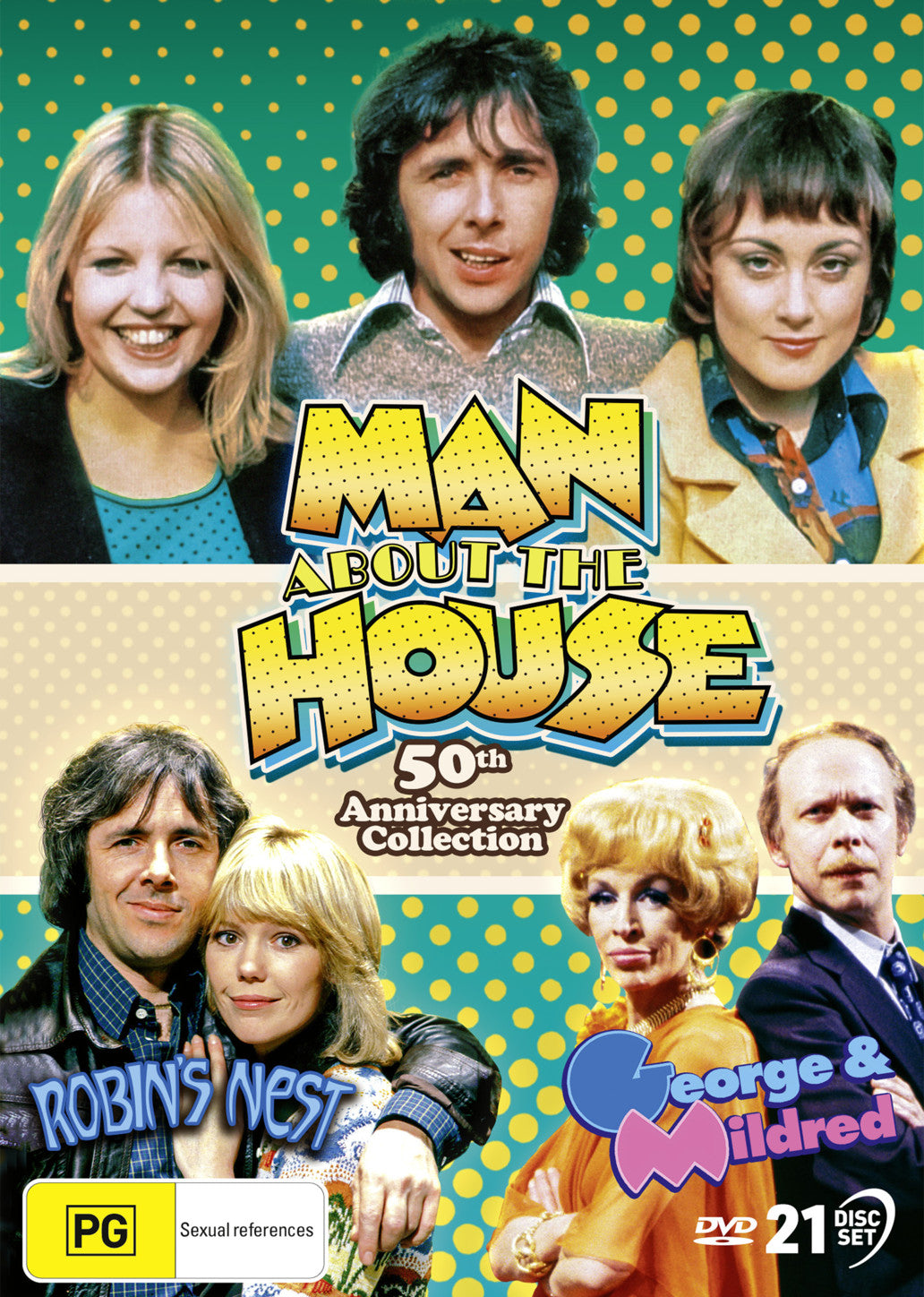 MAN ABOUT THE HOUSE: 50TH ANNIVERSARY COLLECTION (+ MAN ABOUT THE HOUSE FILM, GEORGE AND MILDRED - THE SERIES & FILM, ROBIN'S NEST - THE SERIES)