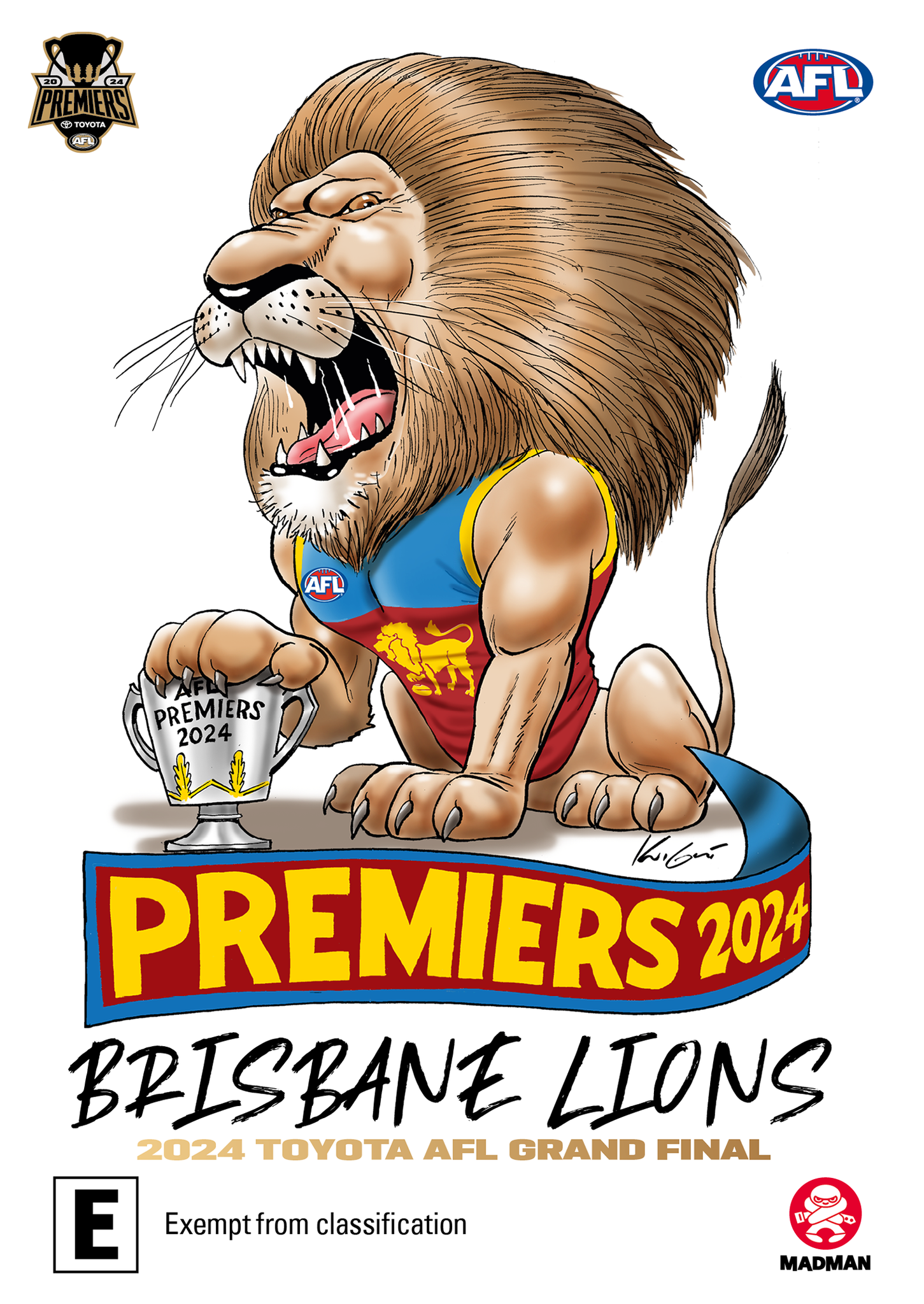 AFL PREMIERS 2024 - BRISBANE LIONS