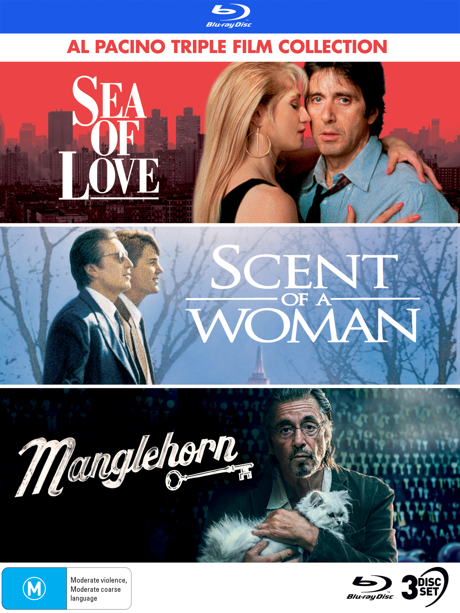AL PACINO: TRIPLE FILM COLLECTION (SEA OF LOVE / SCENT OF A WOMAN / MANGLEHORN) - SPECIAL EDITION BLU-RAY