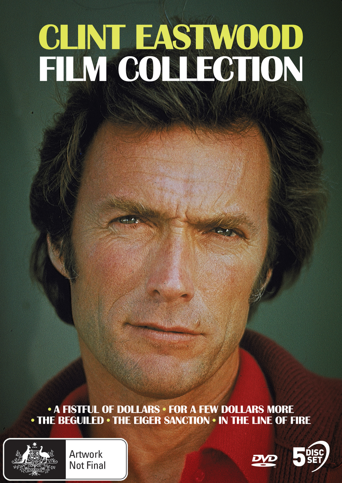 CLINT EASTWOOD: FILM COLLECTION (A FISTFUL OF DOLLARS / FOR A FEW DOLLARS MORE / THE BEGUILED / THE EIGER SANCTION / IN THE LINE OF FIRE)