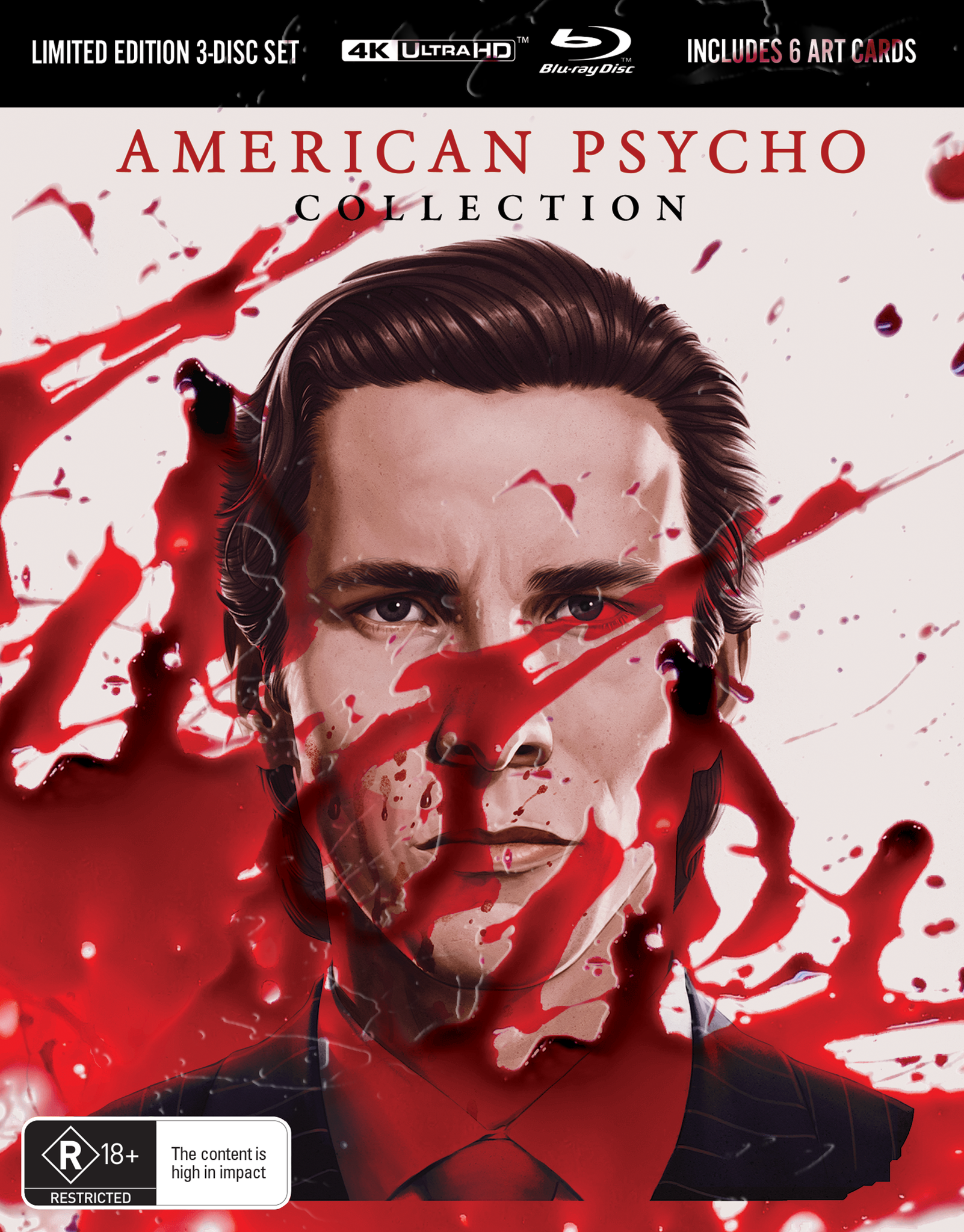 AMERICAN PSYCHO COLLECTION (AMERICAN PSYCHO - 4K + BLU-RAY / AMERICAN PSYCHO 2 - BLU-RAY) - LIMITED EDITION 4K + BLU-RAY (BLOOD PACK + HARDCOVER + ART CARDS)