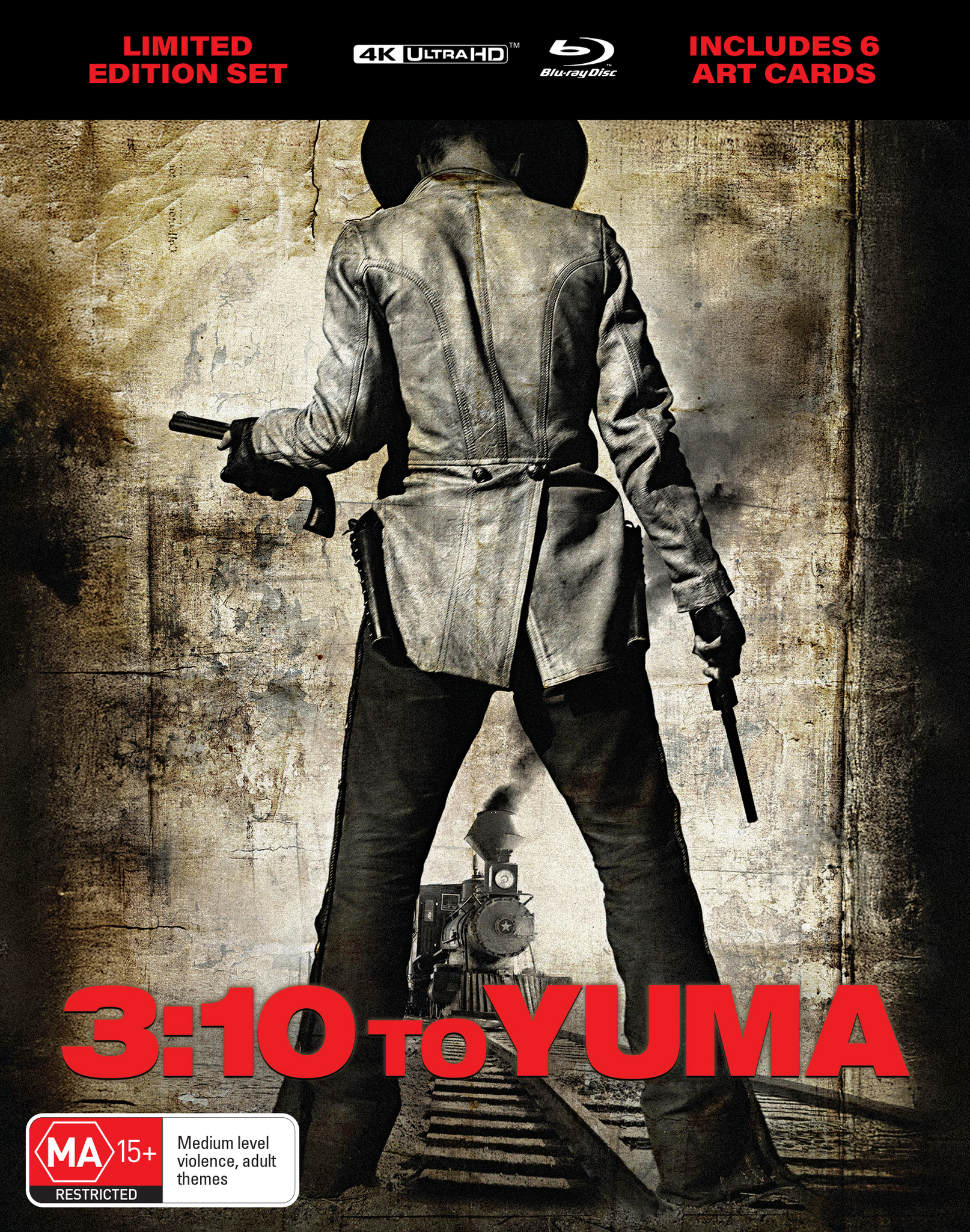 3:10 TO YUMA - LIMITED EDITION 4K + BLU-RAY (LENTICULAR HARDCOVER + ART CARDS)